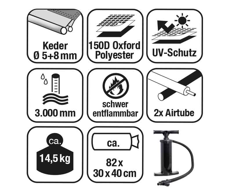 Tendalino gonfiabile per autobus Tour Breeze Air M 936552