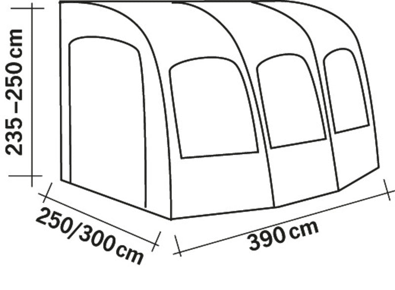 Tenda pneumatica per caravan TAVIRA AIR 490 93827