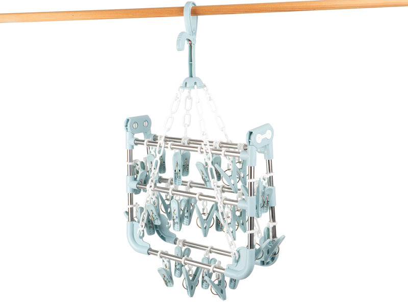 Asciugatrice Olli 36 punti metallici, telaio in alluminio, azzurro chiaro 940031