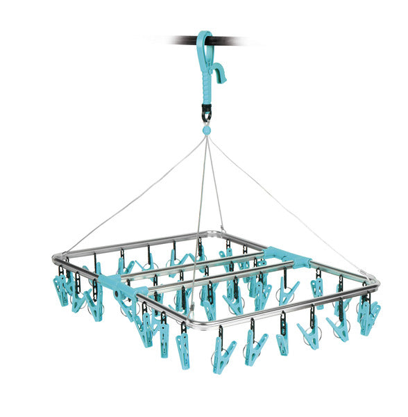 Asciugatrice Olli 36 punti metallici, telaio in alluminio, azzurro chiaro 940031