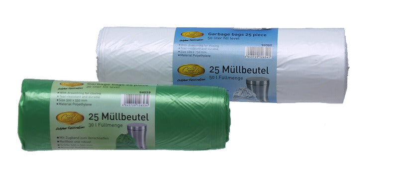 Rotolo sacchetto per rifiuti 30L/25ST, verde 94059