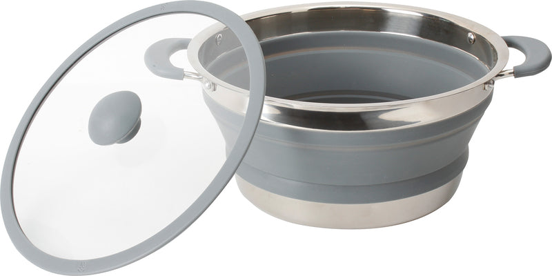 Casseruola pieghevole Volcano - 2,6 l - grigio 941201
