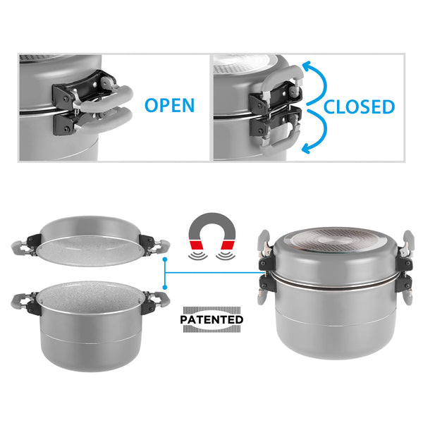 Set di pentole FUSION MAGNETIC 7+1 Ø22 941204