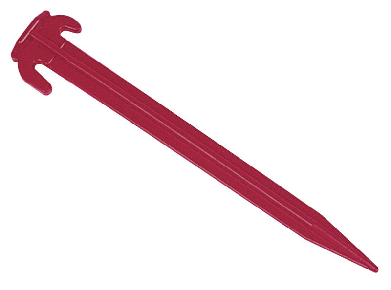 Piolo per tenda in plastica rossa, lunghezza 20 cm, 5 pezzi SB-packed 94811