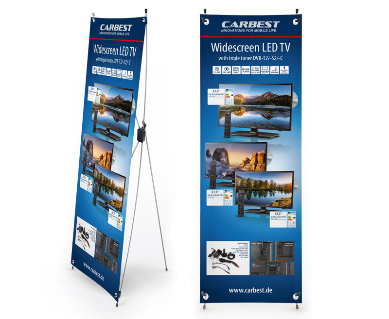 Carbest X-Banner - motivo: televisione, dimensioni: 600x1800 mm 952622
