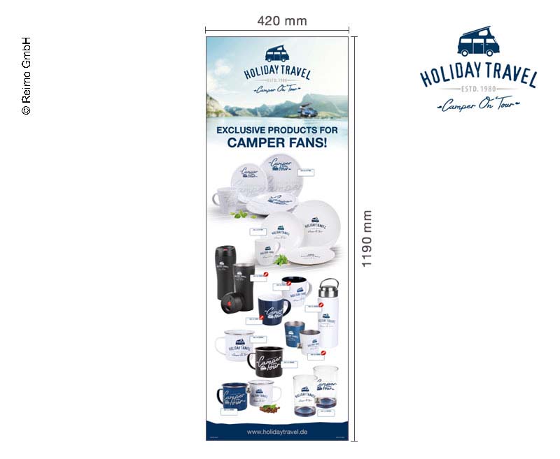 Poster per le vacanze Motivo: Prodotti per la casa, dimensioni 420x1190 mm 98094