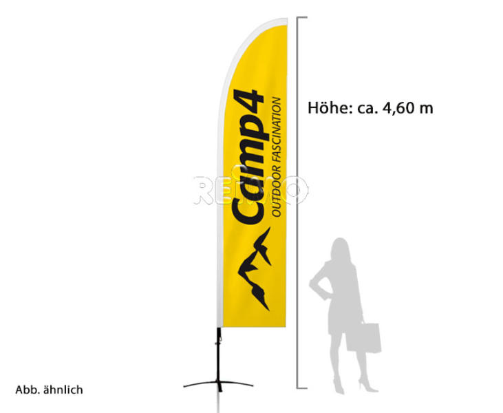 Sistema completo Camp4-Squareflag, altezza 460cm 98198