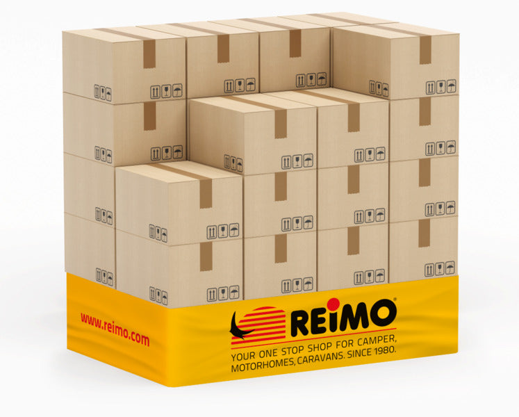 Banderuola per pallet con logo Reimo per altezza di 2 europallet 98519