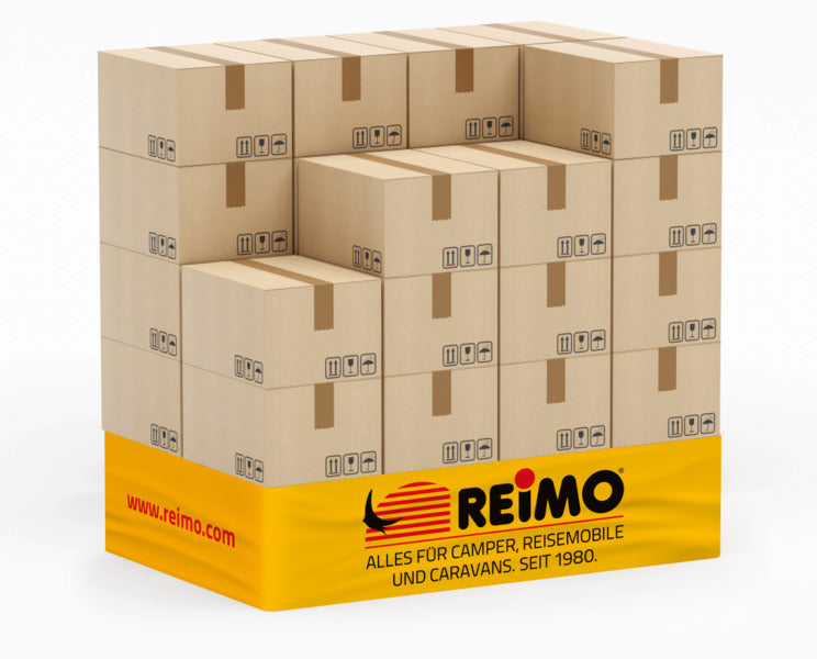 Banderuola per pallet con logo Reimo per altezza di 2 europallet 98519