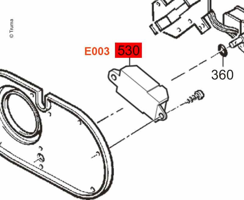 Ricambi Truma: accenditore 12V f. E2400/E4000 E003