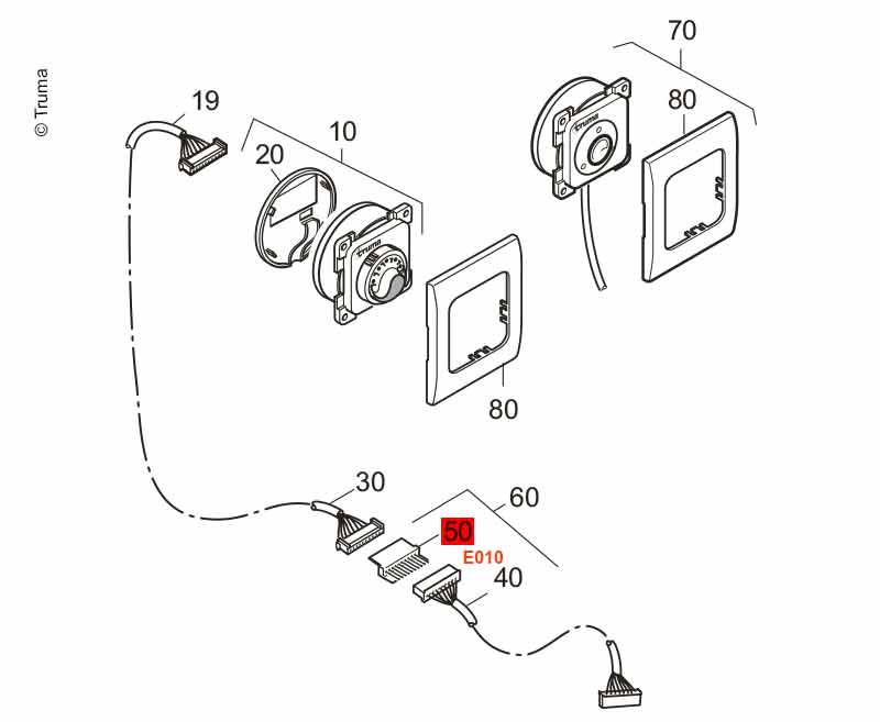 Kupplung f. Bedienteil E010