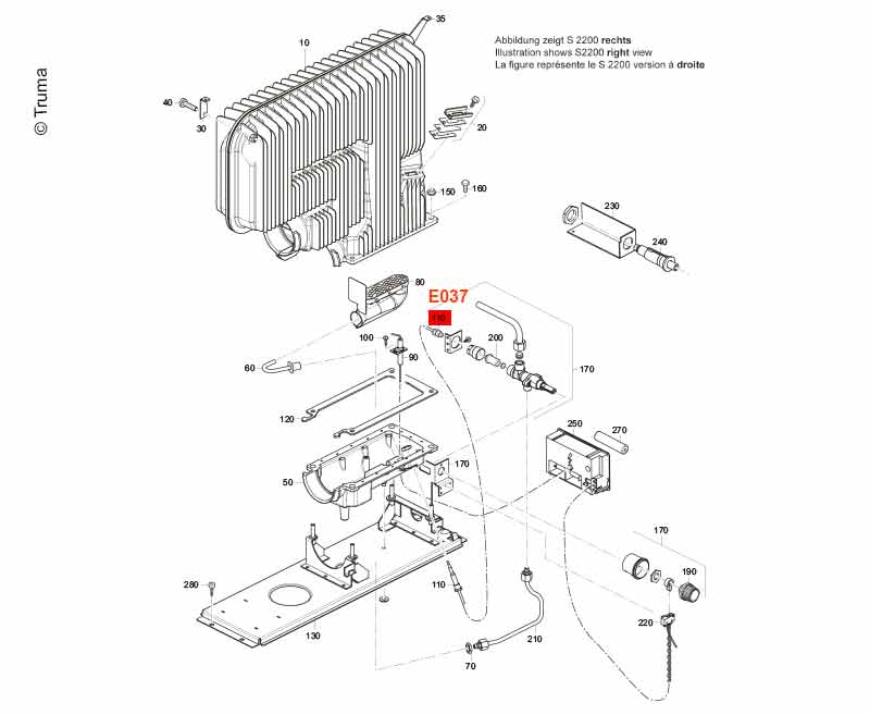 Thermoelement 250mm E037