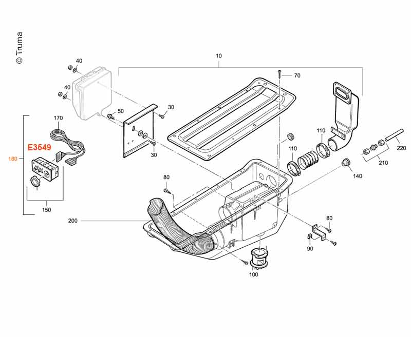 Bedienteil UnterputzE4000 E3549