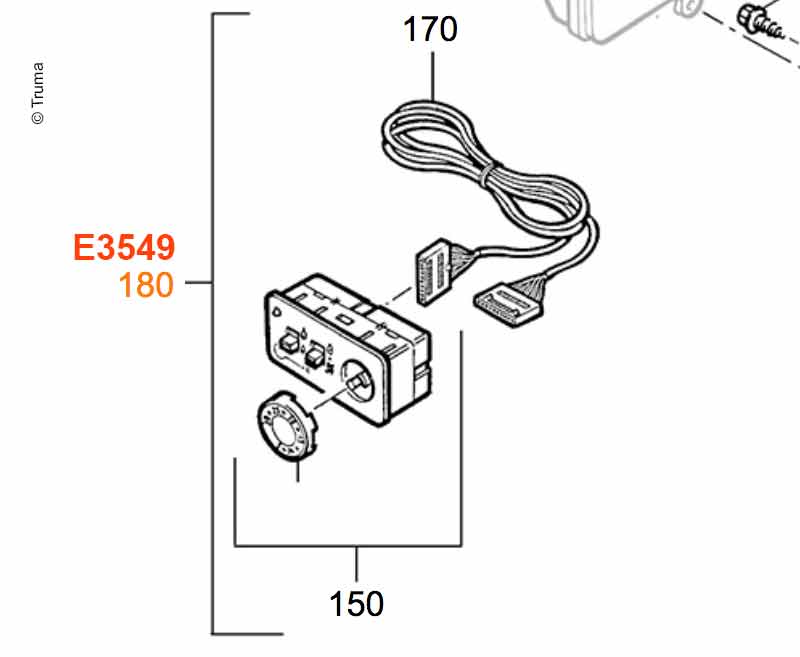 Bedienteil UnterputzE4000 E3549