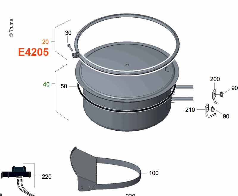 Klemmring mit Schraube E4205