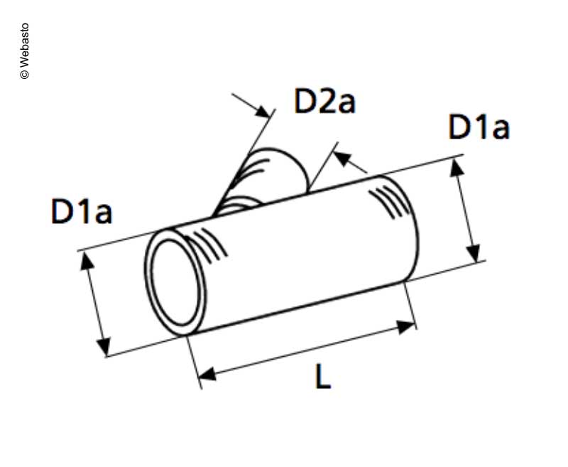 Abzweigung 45° 145mm E4642