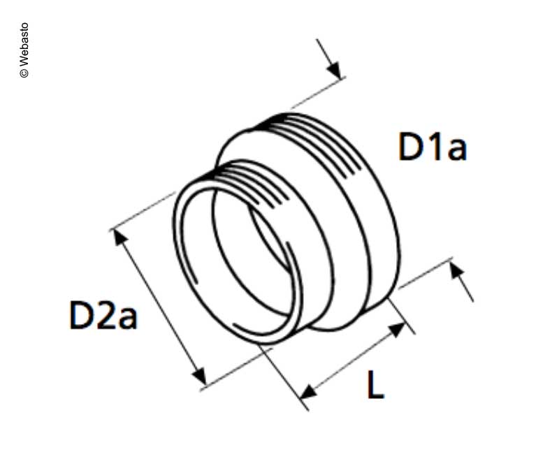 Reduzierstück 80 auf 55mm E6745