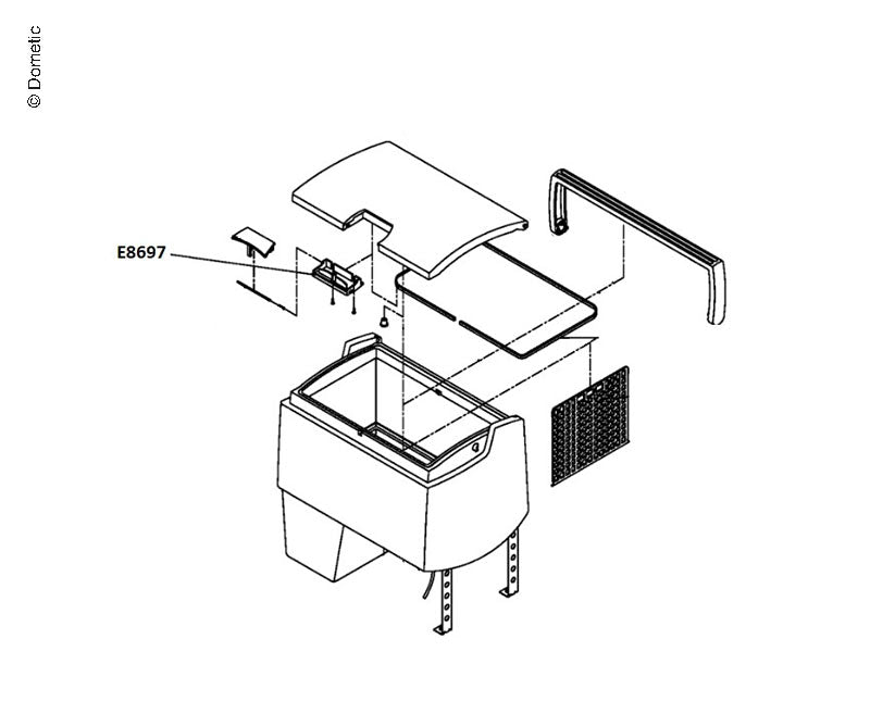 Halter Verriegelung CF18 E8697