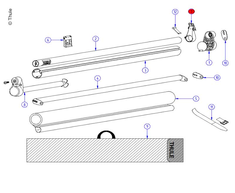 Fixation Holder Windscree E9288