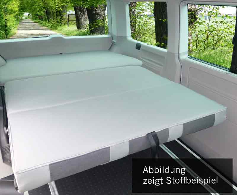 panca da notte VW T6/T5 V3000 misura 17, larghezza 1380 mm, 3 posti, panca posteriore T5 &amp; T6 M5040300