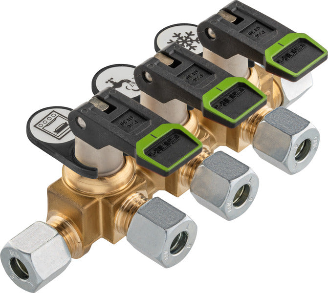 Gas-Verteilerblock kurz - Verschiedene Auführungen M75509