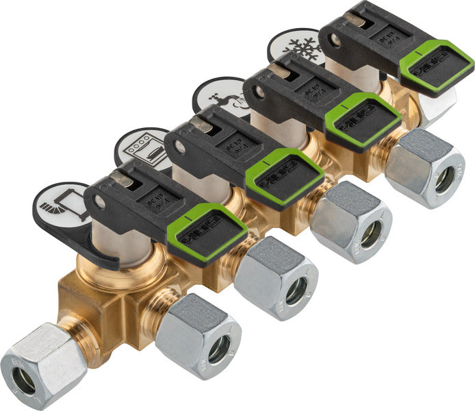 Gas-Verteilerblock kurz - Verschiedene Auführungen M75509