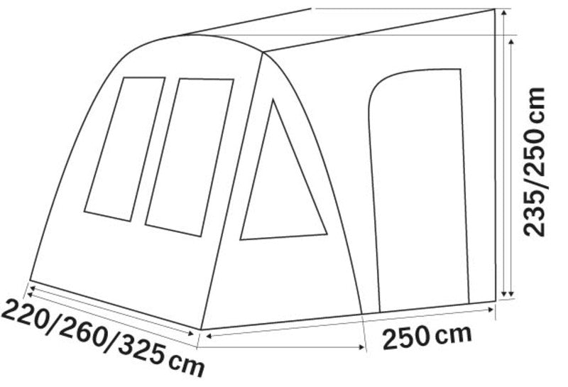 One Beam Air 220 &amp; 260 - Ampio frontale con zanzariera M935397