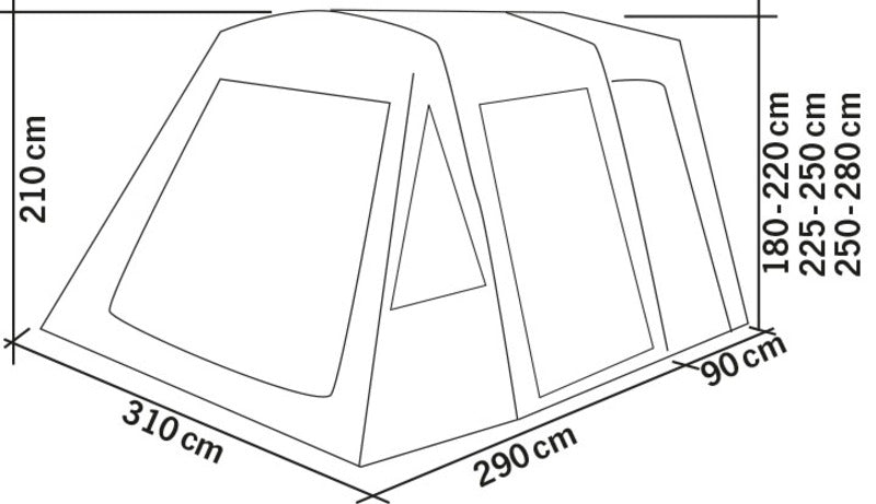 Tenda gonfiabile per autobus Tour Breeze Air M936551