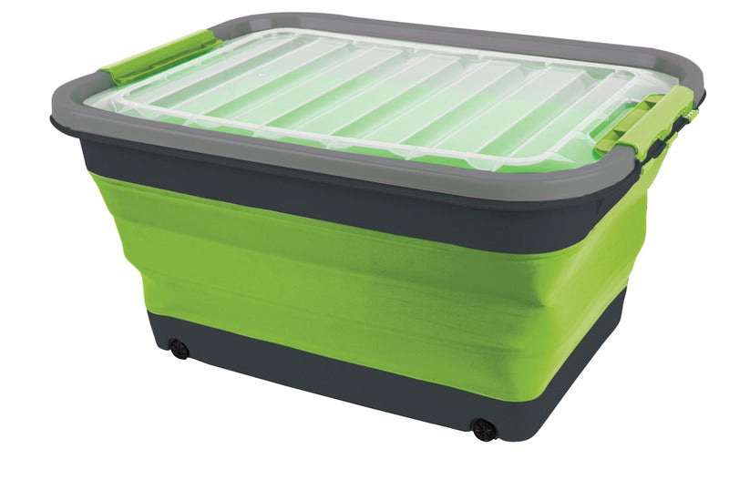Aufbewahrungsbox 30l faltbar mit Deckel u.Rollen M940292