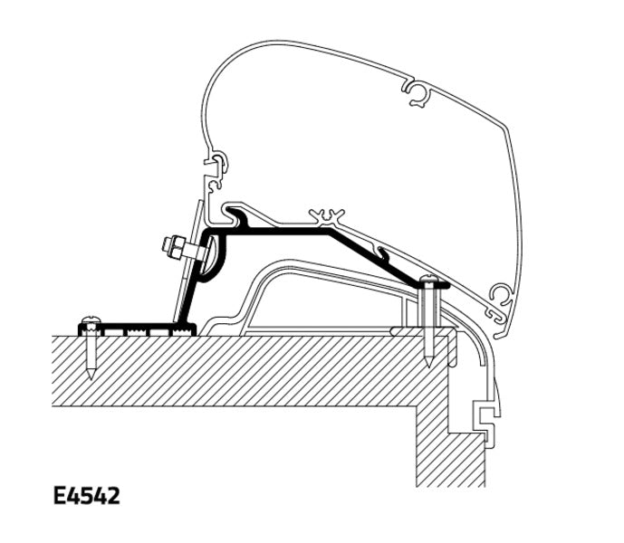Adattatore da tetto Thule per hobby ME4542