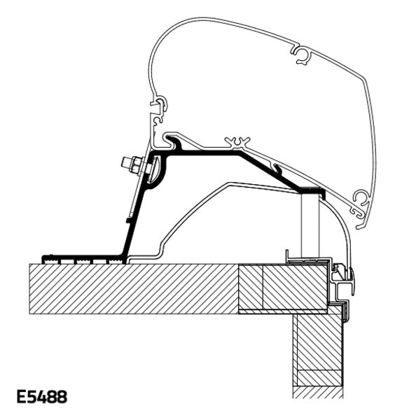 Adattatore da tetto Thule per hobby ME4542